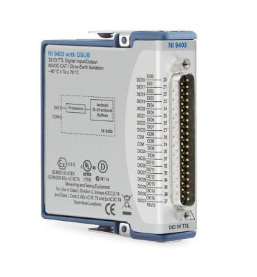 NI 780179-01 Digital Module C Series NI-9403 32 I/O Dsub Conformal Coat