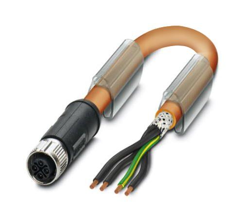 Phoenix Contact SAC-4P- 50-PUR/M12FSS PE SH Sensor Cable 4P M12 Receptacle Free End 4 Positions 5 m 16.4 ft