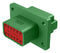 Amphenol SINE/TUCHEL AT04-12PC-L012 12 Position Receptacle Flange Mount Connector PIN Green Keyed C 98AC8312