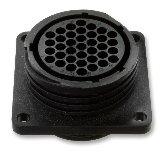 AMP - TE Connectivity 182920-1 182920-1 Circular Connector CPC Series 1 Panel Mount Receptacle 37 Contacts Thermoplastic Body