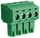 Camdenboss CTBP92HE/4 Pluggable Terminal Block 3.81 mm 4 Ways 28AWG to 16AWG 1 mm&Acirc;&sup2; Clamp 8 A