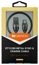 Canyon CNS-USBC5DG CNS-USBC5DG USB Cable Type C Plug to A 1 m 3.28 ft 2.0 Grey