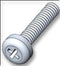 Essentra Components (FORMERLY RICHCO) NMS 306 01 Machine Screw M3 6.4 mm Nylon 6.6 (Polyamide 6.6) Pan Head Phillips