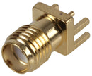 RF Solutions CON-SMA-EDGE-S / Coaxial Connector SMA Straight Jack Solder 50 ohm Beryllium Copper