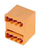 Weidmuller 1601810000 Terminal Block 2-Tier Header 5.08 mm 8 Ways 11 A 400 V Through Hole Right Angle