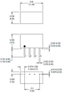 Murata Power Solutions NME0512SC NME0512SC Isolated Through Hole DC/DC Converter 1kV Isolation ITE 1:1 1 W Output 12 V 83 mA