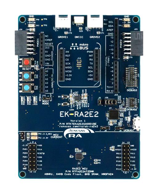 Renesas RTK7EKA2E2S00001BE RTK7EKA2E2S00001BE Evaluation KIT for RA2E2 MCU Group