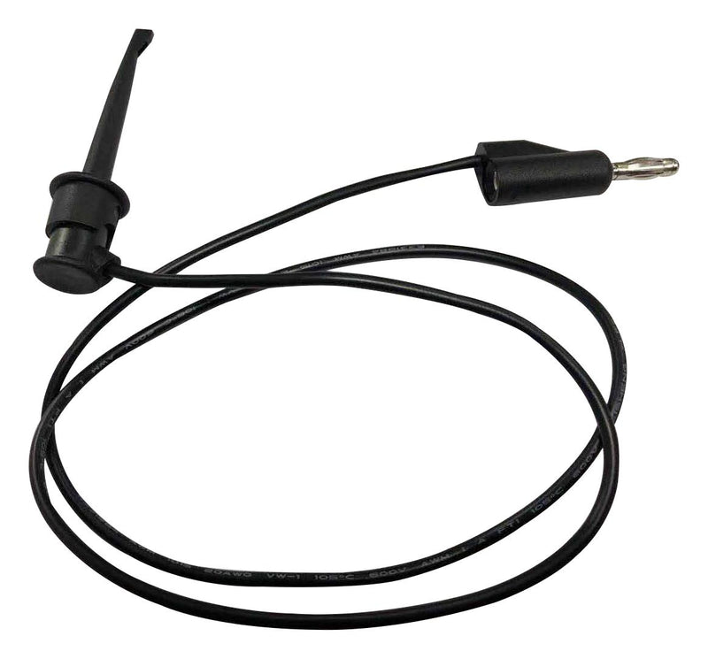 Multicomp PRO MP770812 MP770812 Grabber to Banana Plug Test Lead Hook Clip 4mm Stackable 35.43 " 900 mm Black