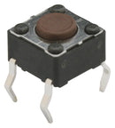 Multicomp MC32863 Tactile Switch MCDTS-6 Top Actuated Through Hole Round Button 160 gf 50mA at 12VDC