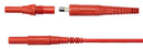 Schutzinger SET 7685 / MSFK B441 0.5A Test Lead Set 4mm Banana Plug Shrouded 1 kV 8 A Black Red m