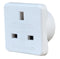 PRO Elec 1518B WHT Mains Adapter UK Australian Plug 10 A White Plastic Body 250 V