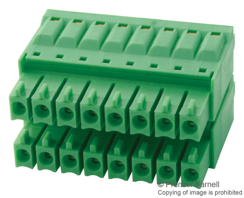 Phoenix Contact FMCD 15/8-ST-3.5 FMCD 15/8-ST-3.5 Pluggable Terminal Block 3.5 mm 8 Ways 24AWG to 16AWG 1.5 mm&Acirc;&sup2; Screw A