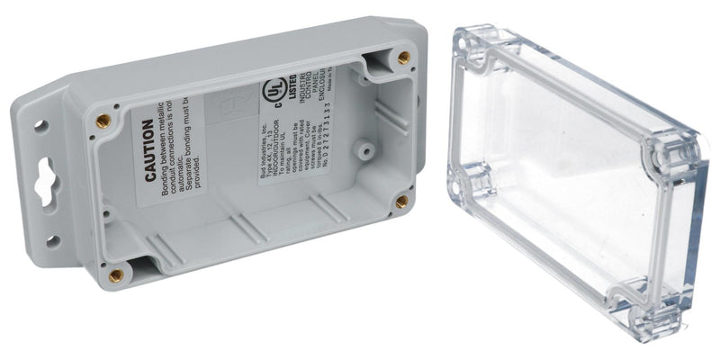 BUD Industries PN-1321-ACMB PN-1321-ACMB Enclosure Wall Mount PC GREY/CLEAR