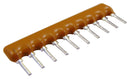 Bourns 4610X-101-152LF 4610X-101-152LF Fixed Network Resistor 1.5 Kohm Bussed 9 Elements SIP 10 Pins PC Pin