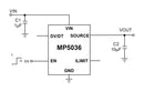 Monolithic Power Systems (MPS) MP5036GJ-P Load Distribution Switch Active High 1 Output 12 V Input 3.5 A 0.043 ohm TSOT-23-6