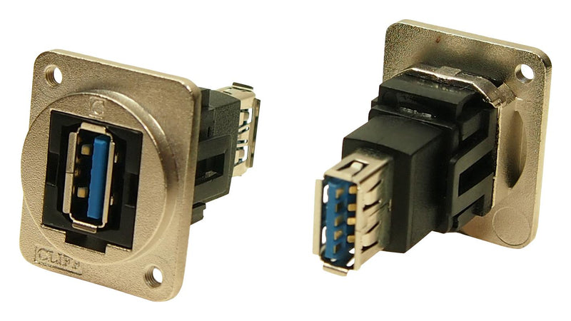 Cliff Electronic Components CP30205NM3 USB Adapter Metal Frame M3 Holes Type A Receptacle 3.0