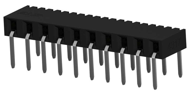 TE Connectivity 1-2314936-0 PCB Receptacle Board-to-Board 2 mm 1 Rows 10 Contacts Through Hole Mount Ampmodu Series