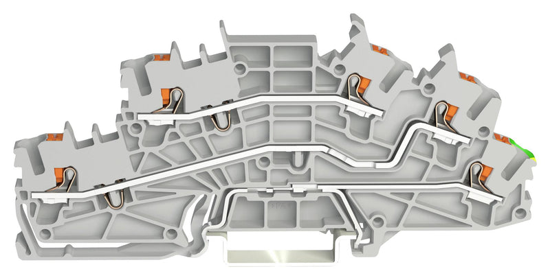 Wago 2203-6645 Terminal Block DIN Rail 5POS 12AWG