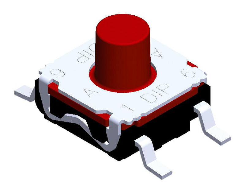 Multicomp PRO MP000711 MP000711 Tactile Switch Top Actuated Surface Mount Round Button 200 gf 50mA at 32VDC