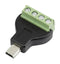 Clever Little BOX CLB-JL-8142 USB Connector End W/Terminals Mini Type B Plug 4 Ways Cable Mount Vertical