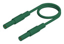 Hirschmann Test and Measurement 934172104 Lead 4mm Banana Plug Shrouded 1 kV 16 A Green 500 mm