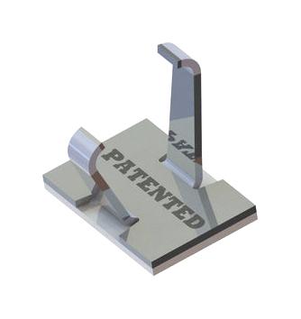 Essentra Components ASK-6 ASK-6 Cable Clamp Adhesive Aluminium Silver