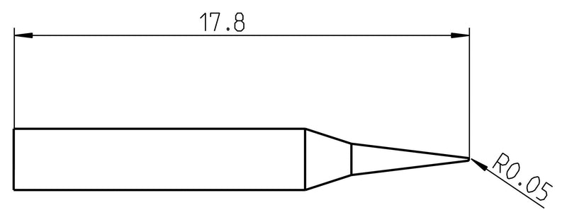 Weller RTP 001 C MS NW Soldering TIP Conical 0.1MM