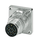 Phoenix Contact M17-7EP1N8AW600S Circular Connector Panel Mount Receptacle 7 Contacts Crimp Pin - Not Supplied