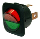 Multicomp MCR13-203AL3-01-BGRGR1 Rocker Switch Illuminated Spst On-Off Green Red Panel 25 A