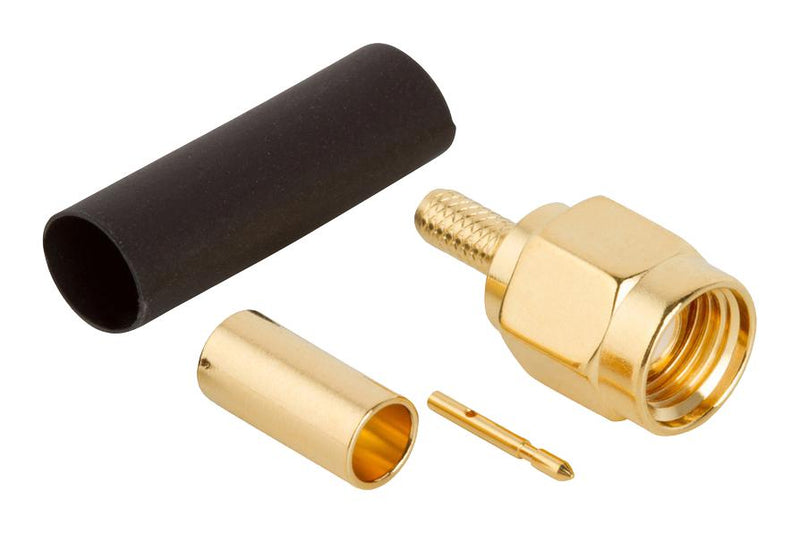 Amphenol RF 132178 132178 / Coaxial Connector SMA Straight Plug Crimp 50 ohm RG316 Brass