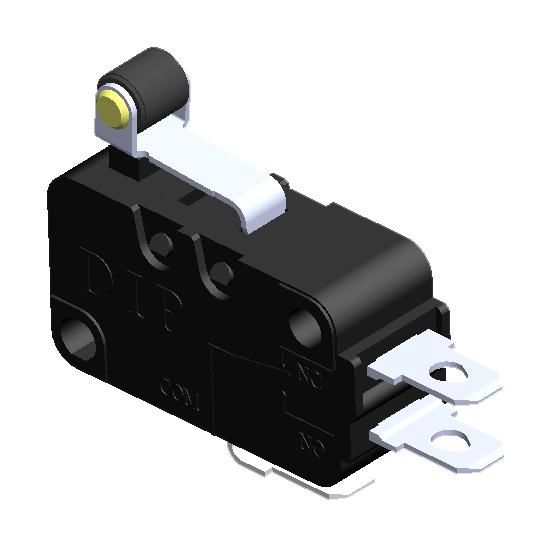 Multicomp PRO MP000784 MP000784 Microswitch Short Hinge Roller Lever Spdt Through Hole 5 A