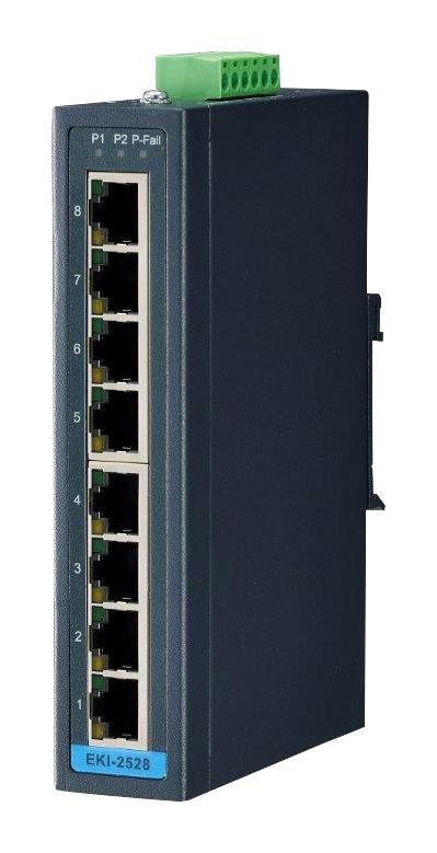 Advantech EKI-2528-BE Enet Module DIN RAIL/WALL RJ45 8PORT