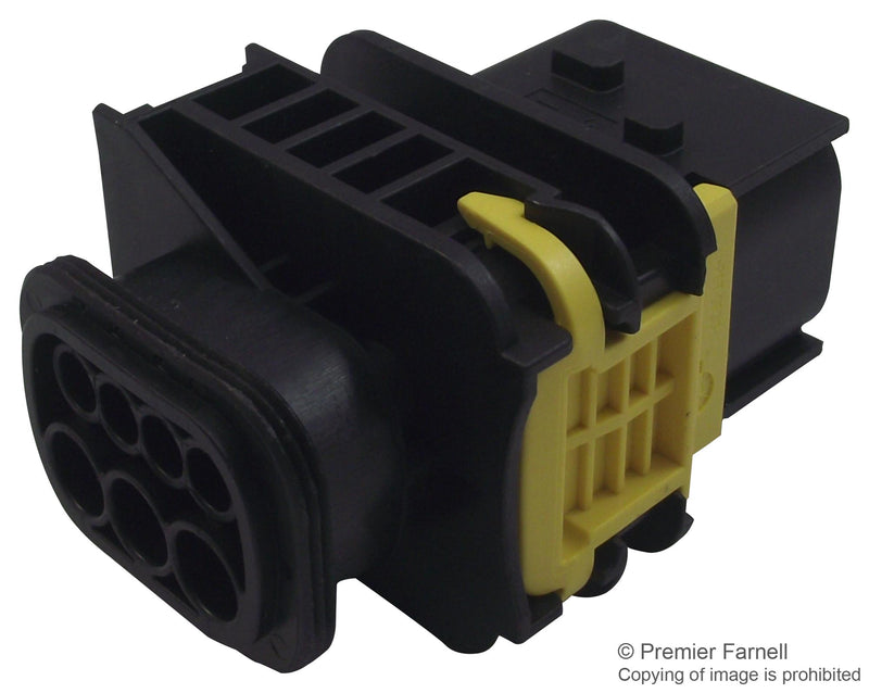 TE CONNECTIVITY 1-1703648-1 Connector Housing, MCP Series, Plug, AMP MCP Series Tab Power Contacts