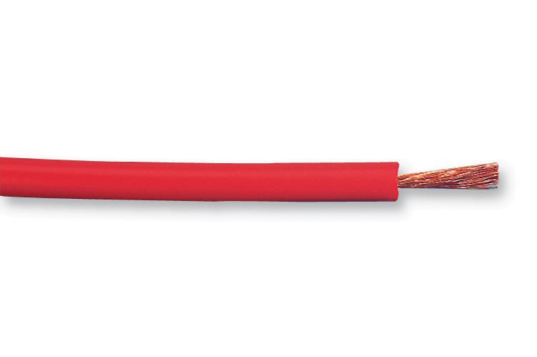 Staubli 61.7607-22 5M 61.7607-22 5M Wire Stranded Silivolt&Acirc;&reg; 1V Super Flex Silicone Rubber Red 17 AWG 1 mm&Acirc;&sup2; 16 ft 5 m