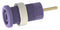 Tenma 72-14210 Banana Test Connector Jack Panel Mount 36 A 1 kV Gold Plated Contacts Purple