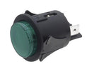 Multicomp PRO MP005733 Pushbutton Switch Green Illuminated 25 mm Dpst Off-(On) Round Raised