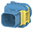 TE Connectivity 4-1703818-1 Automotive Connector Housing Blue Heavy Duty Sealed Series Plug 4 Ways