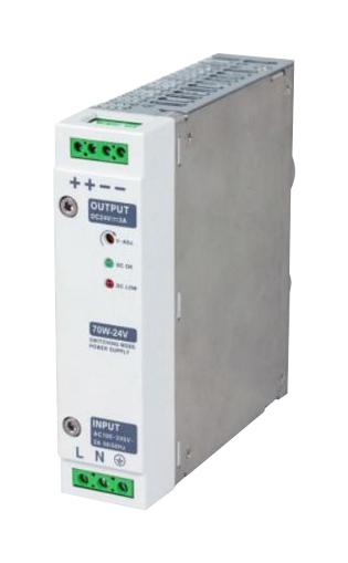 Industrial Shields IS.AC24VDC5ADIN AC/DC DIN Rail Power Supply (PSU) ITE 1 Output 120 W 24 V 5 A