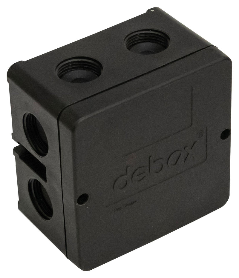 Hylec DEBOX 11 DEBOX 11 Junction Box 5 Pole 32 A IP66 Polypropylene Black 85 mm x 53 New