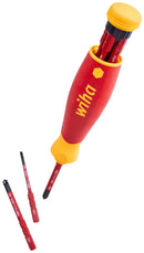 Wiha 45296 Screwdriver Set Electric 41159 Slotted 34583 PH1 &amp; 34584 PH2 Phillips 34590 PZ2 Pozidriv Drivers