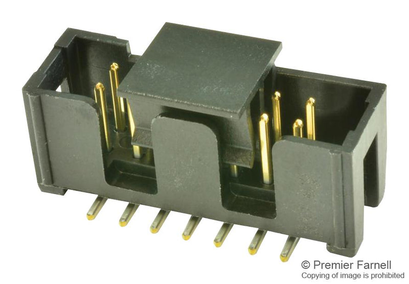 3M N2514-6V0C-RB-WD Wire-To-Board Connector, 2.54 mm, 14 Contacts, Header, 2500 Series, Surface Mount, 2 Rows