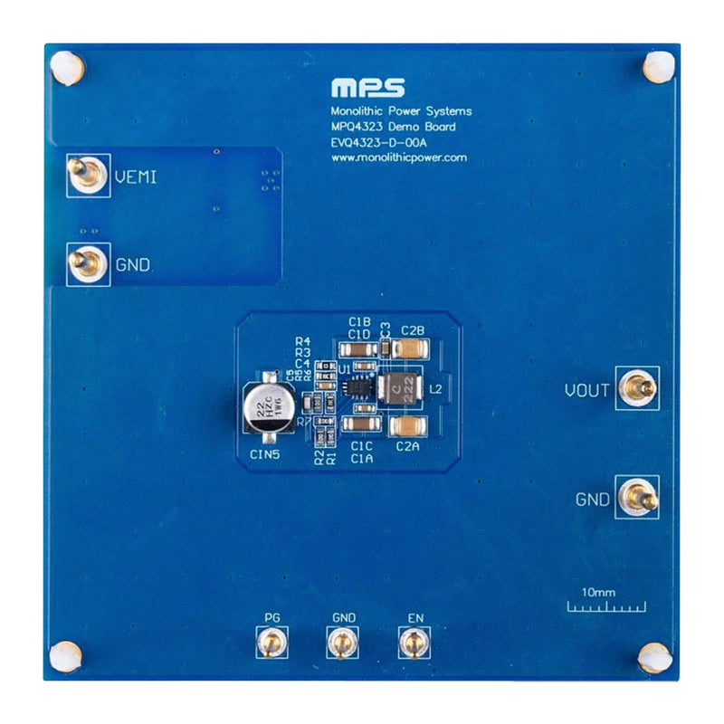 Monolithic Power Systems (MPS) EVQ4323-D-00A Evaluation Board MPQ4323GDE-AEC1 Management Synchronous Step Down Converter New