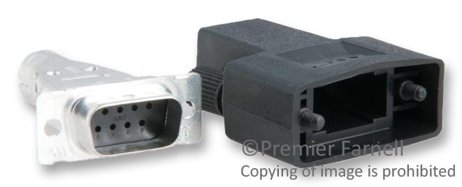 AMP - TE Connectivity 1658655-1 1658655-1 D Sub Connector Housing 9 Ways 1 Amplimite HDP-20 Plug Metal Body