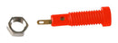 Staubli 23.0050-22 2MM Banana Jack Screw Mount 10 A 60 VDC Gold Plated Contacts RED 23AH8697