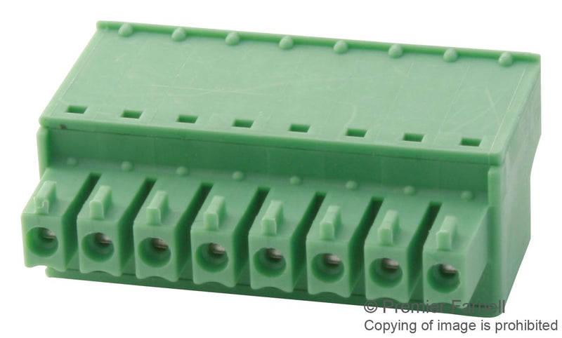 Phoenix Contact FRONT-MC15/8-ST-381 FRONT-MC15/8-ST-381 Pluggable Terminal Block 3.81 mm 8 Ways 28AWG to 16AWG 1.5 mm&Acirc;&sup2; Screw A