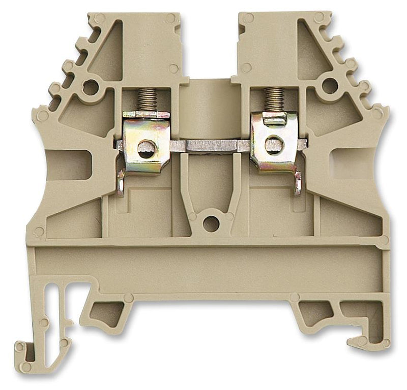 IMO Precision Controls ER6BEIGE ER6BEIGE DIN Rail Mount Terminal Block 2 Ways 26 AWG 8 10 mm&Acirc;&sup2; Screw 35 A