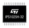 Stmicroelectronics IPS1025HTR-32 Power Load Distribution Switch High Side 1 Output 17.9 A 0.012 ohm PowerSSO-24