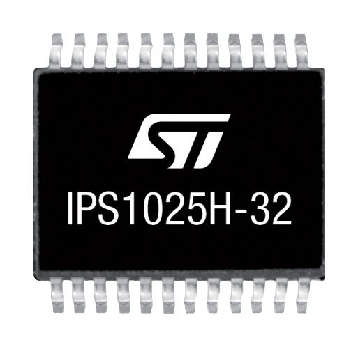 Stmicroelectronics IPS1025HTR-32 Power Load Distribution Switch High Side 1 Output 17.9 A 0.012 ohm PowerSSO-24