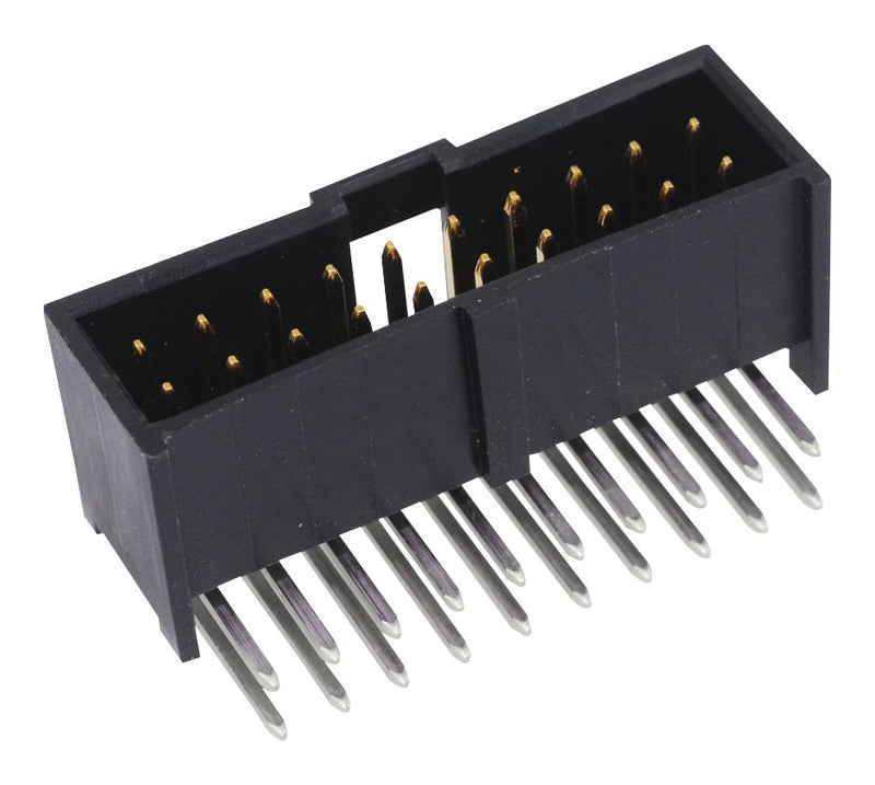 Molex 90130-3114 Pin Header Signal 2.54 mm 2 Rows 14 Contacts Through Hole Right Angle C-Grid III 90130