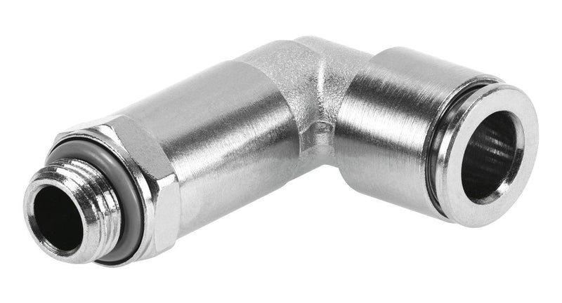 Festo NPQH-LL-G14-Q8-P10 Pneumatic Fitting Push-In L-Fitting G1/4 20 bar 8 mm Brass Npqh